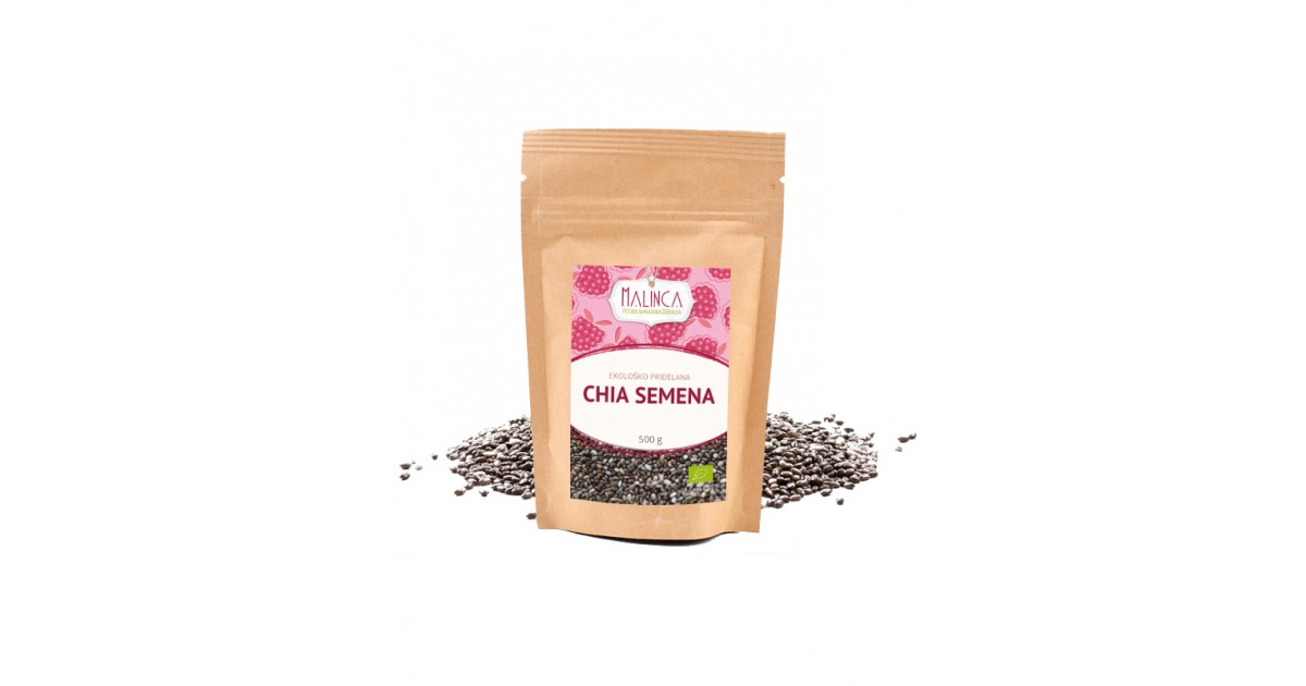 Chia Semena Iz Ekoloske Pridelave 500g Malinca Si