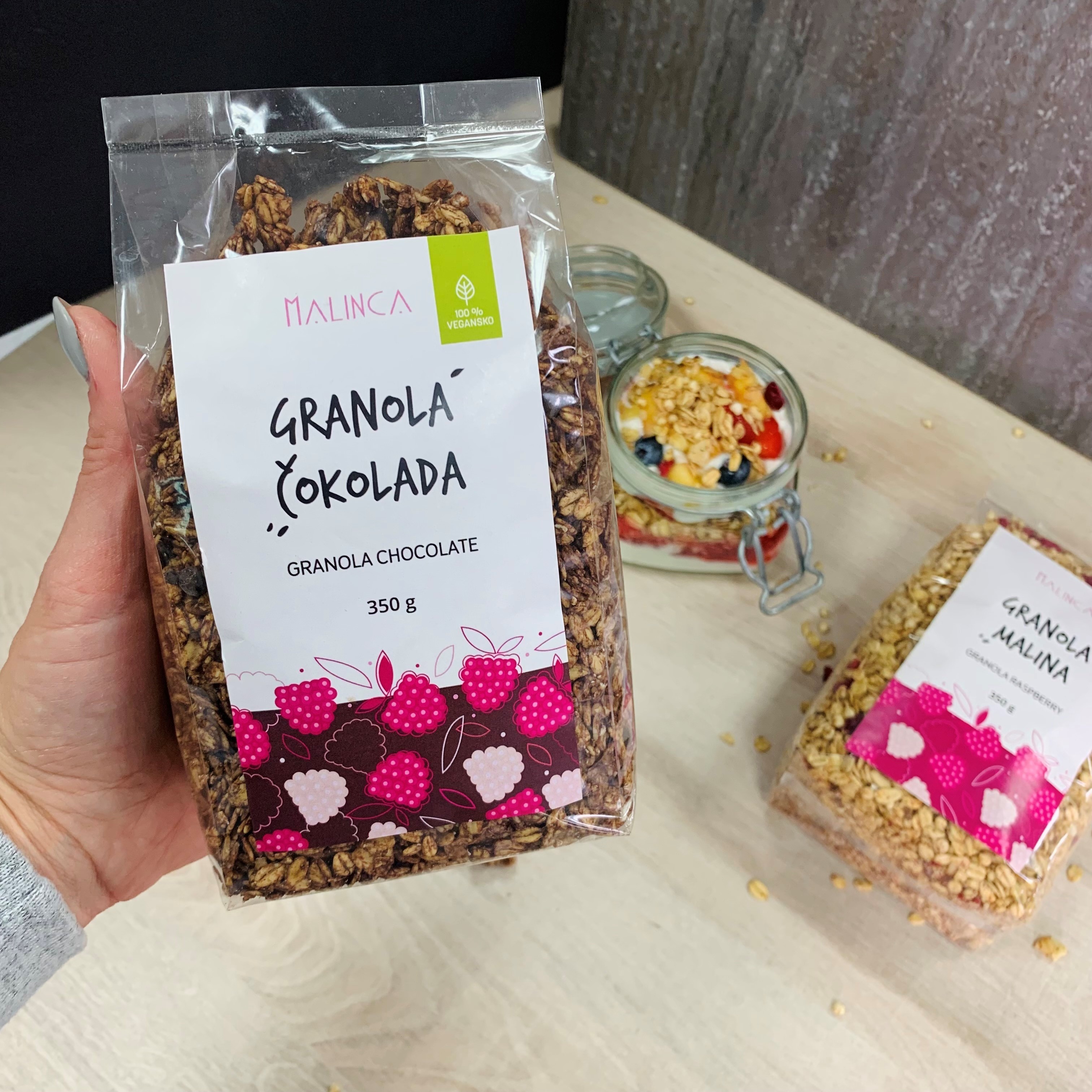 Domača granola čokolada