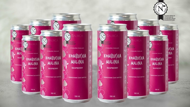 kombucha malina iz ekološke pridelave