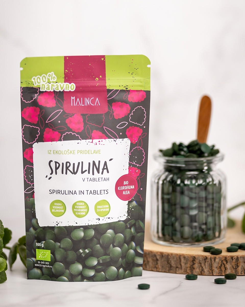 Spirulina v tabletah bio