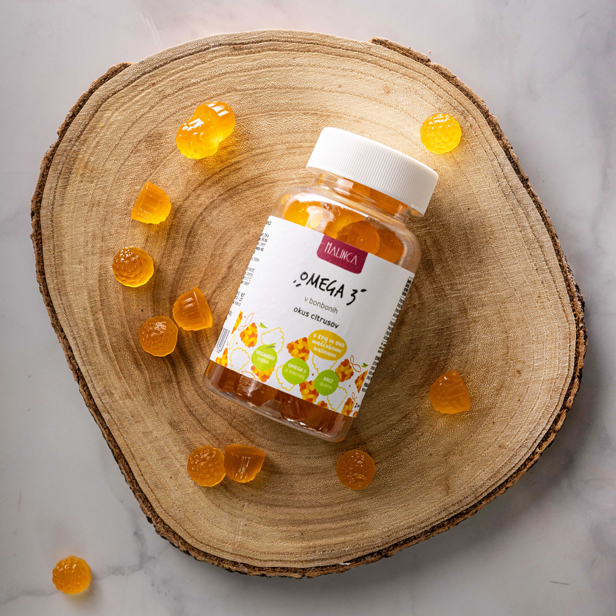 Omega 3 v bonbonih za odrasle