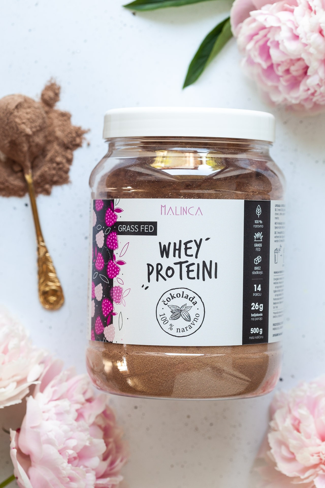 Beljakovine (proteini) whey čokolada 500g