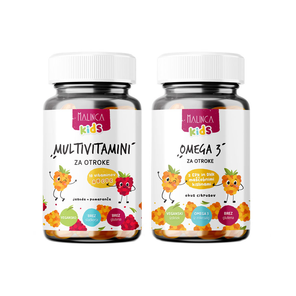 Multivitamini in Omega 3 v bonbonih za otroke