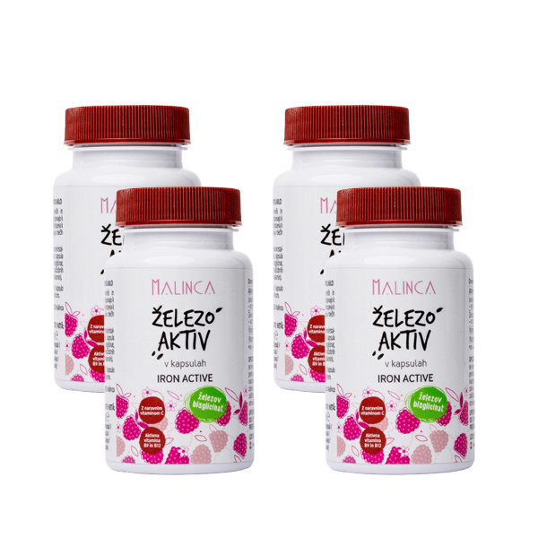 Železo Aktiv v kapsulah 4 x