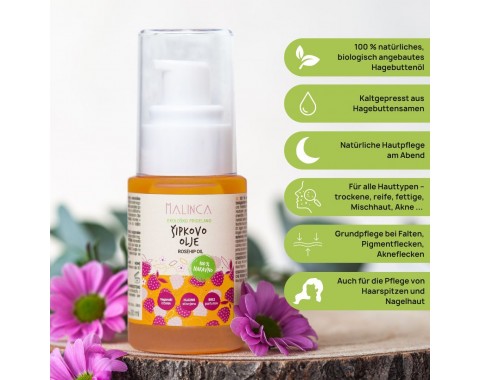 Hagebuttenöl aus ökologischem Landbau 30 ml