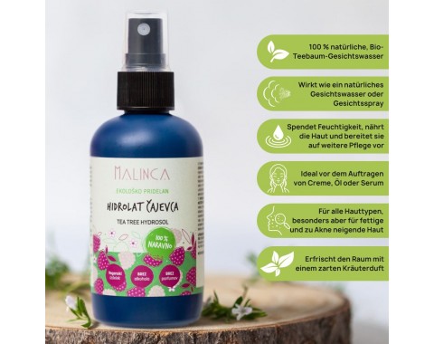 Hydrolat Teebaum aus ökologischem Landbau 100 ml