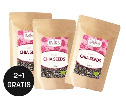 Chia Samen aus ökologischem Landbau 200 g 2+1 gratis 