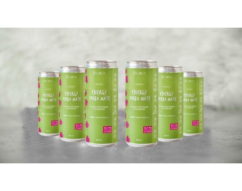 Natürliches Energiegetränk Cranberry 330 ml 5 + 1 gratis