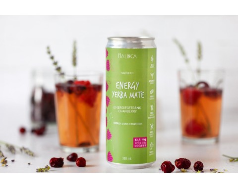 Natürliches Energiegetränk Cranberry 330 ml