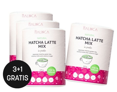 Matcha latte mix 125g 3+1 gratis naraven ang
