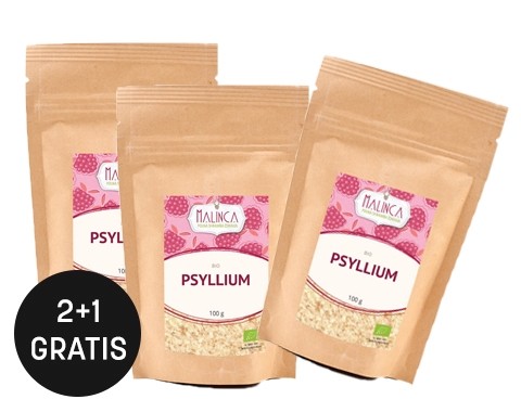 Psyllium/Flohsamenschalen aus ökologischem Landbau 200g 2+1 gratis