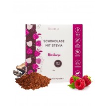 Zartbitterschokolade mit Stevia – Himbeere 80g