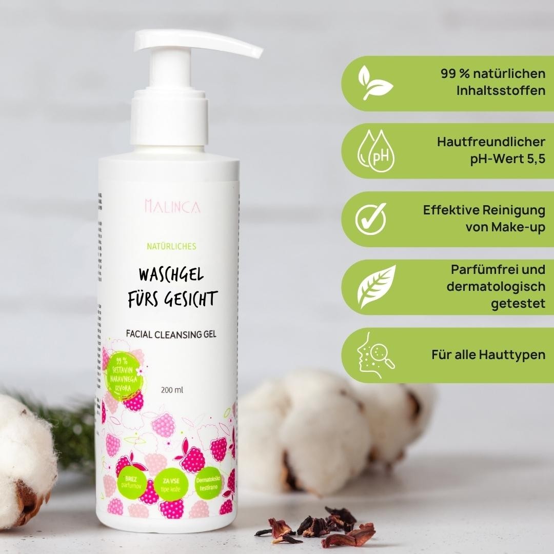 Natürliches Waschgel fürs Gesicht 