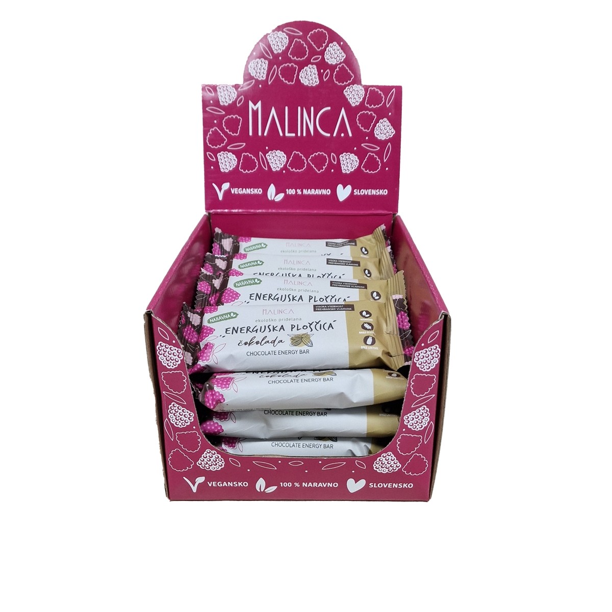 Paket energijskih ploščic čokolada 