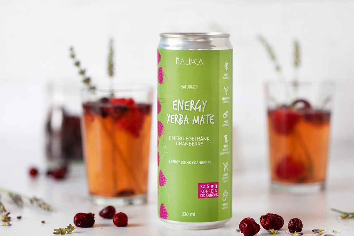 Natürliches Energiegetränk Cranberry 330 ml