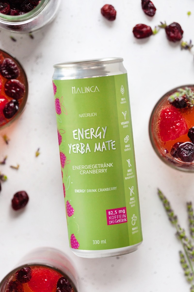 Natürliches Energiegetränk Cranberry 330 ml