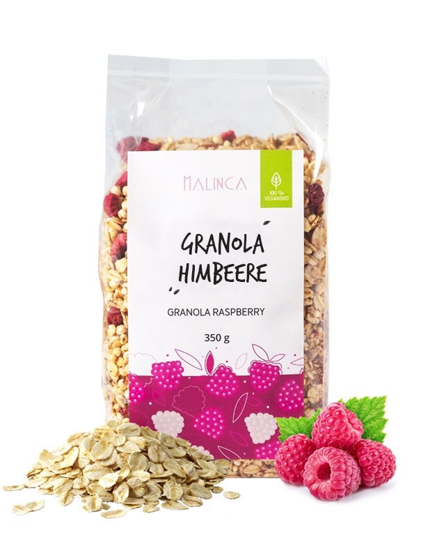 Hausgemachter Granola Himbeere 350 g