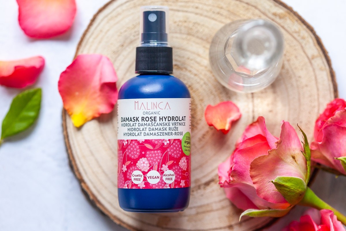 Hydrolat Damaszener-Rose aus ökologischem Landbau