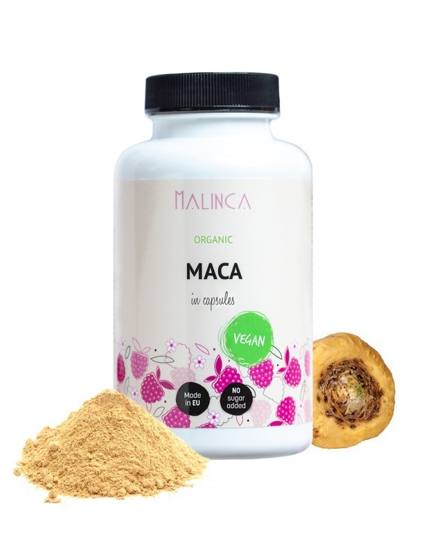 Maca in Kapseln aus ökologischem Landbau
