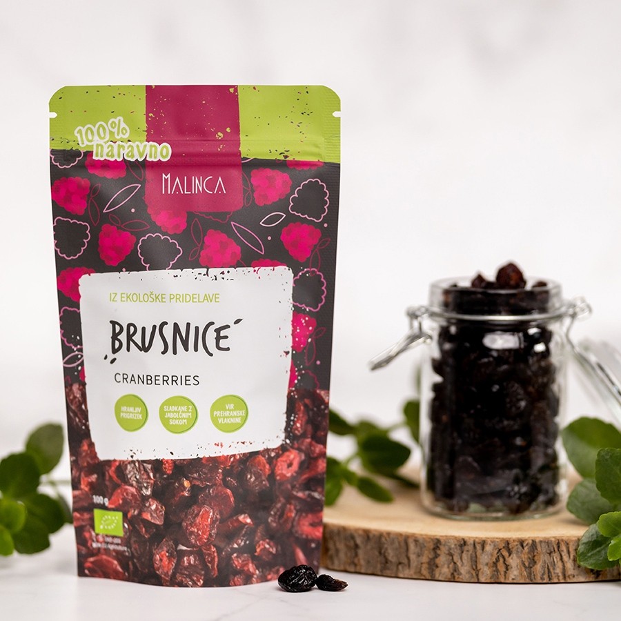Brusnice iz ekološke pridelave 100g