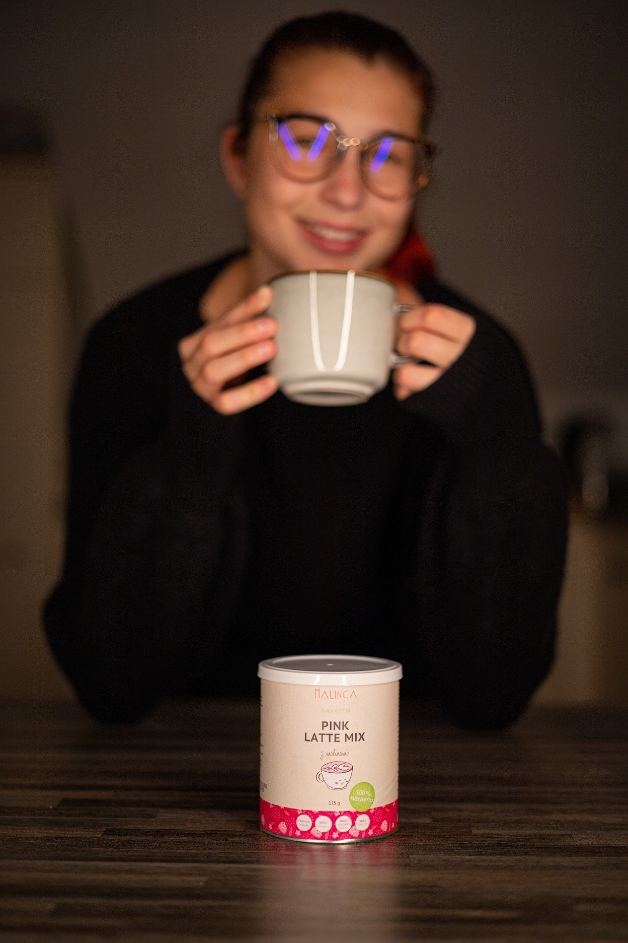Pink latte mix