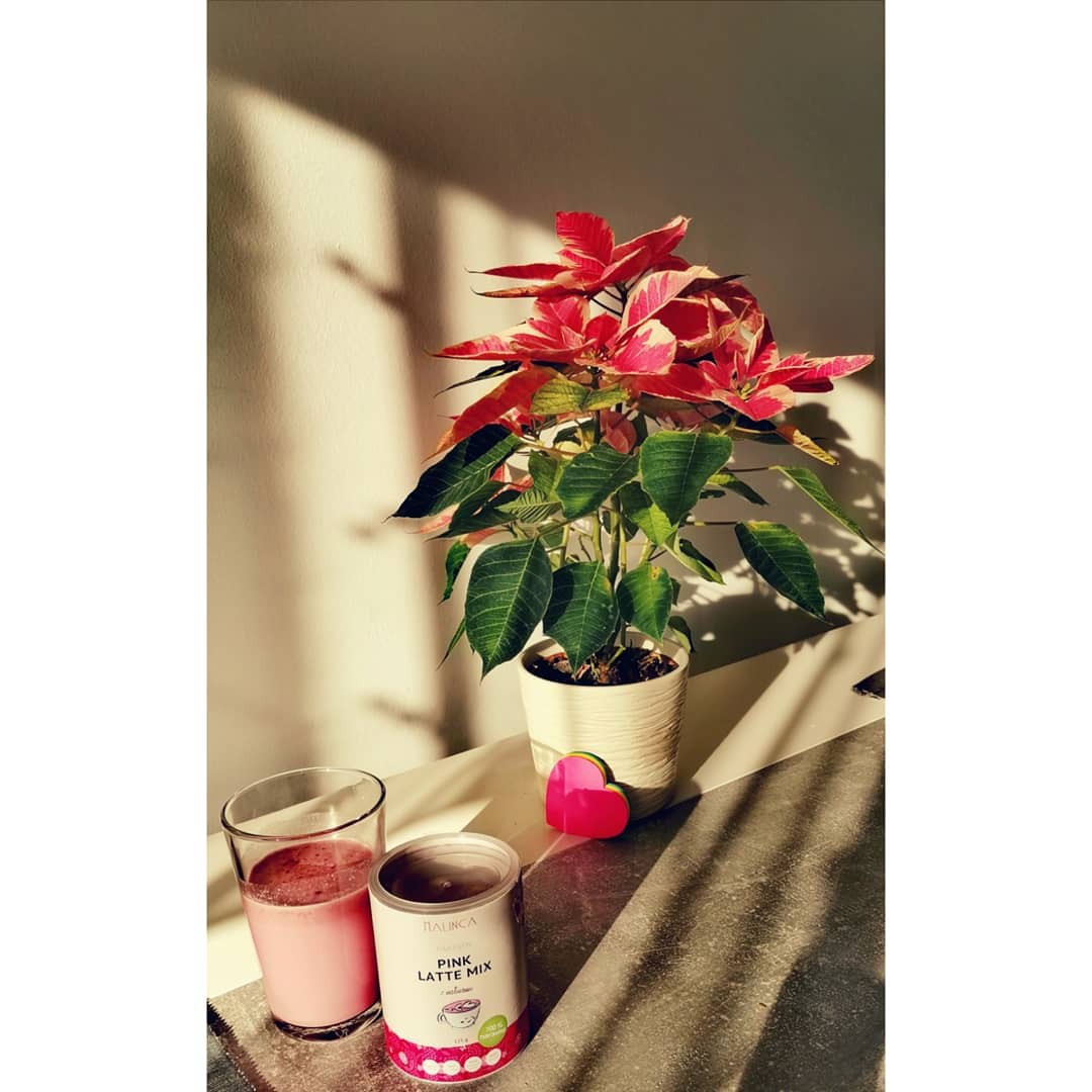 Pink latte mix