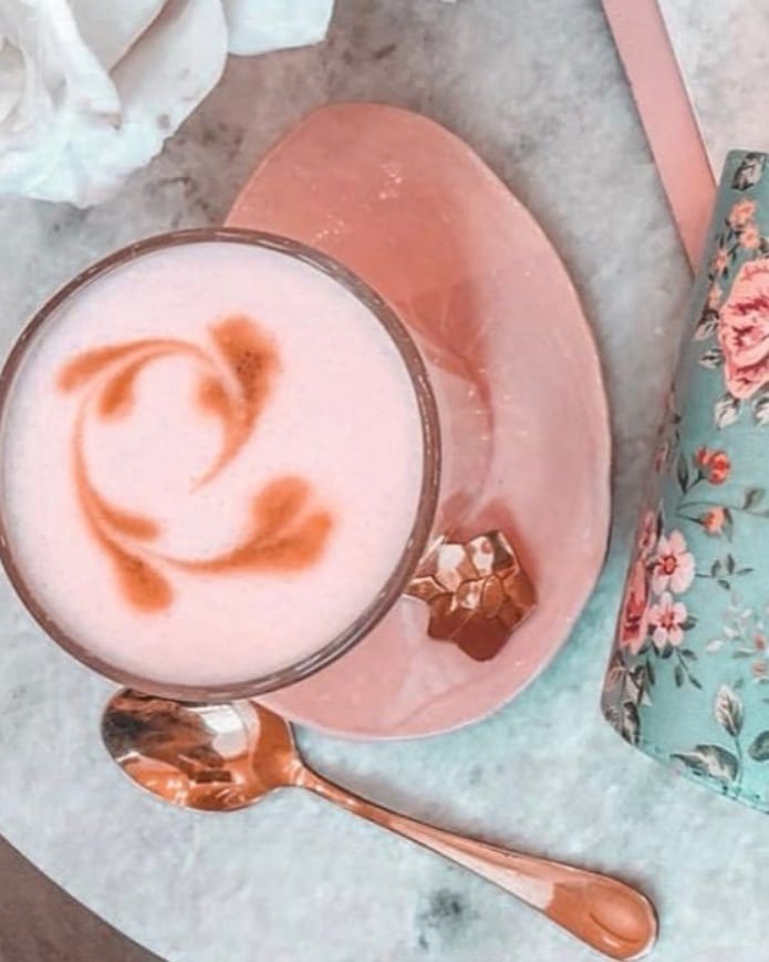 Pink latte mix