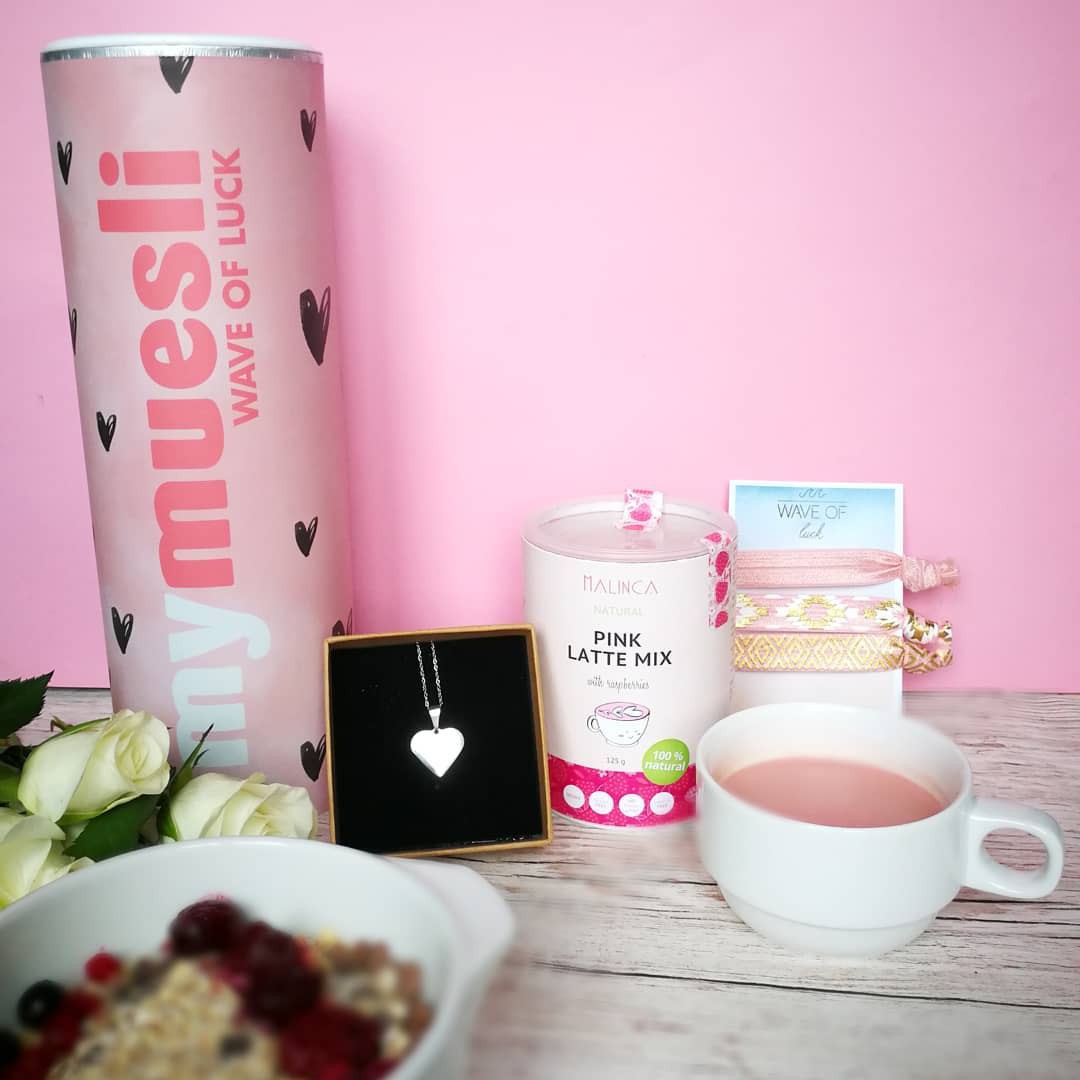 Pink latte mix