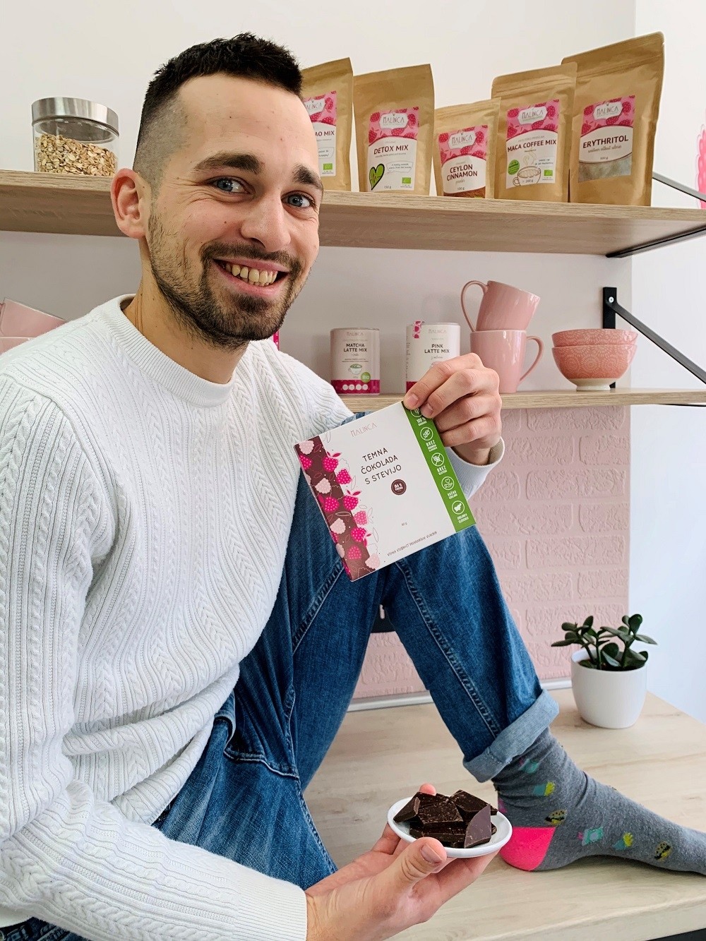 Zartbitterschokolade mit Stevia 80g 