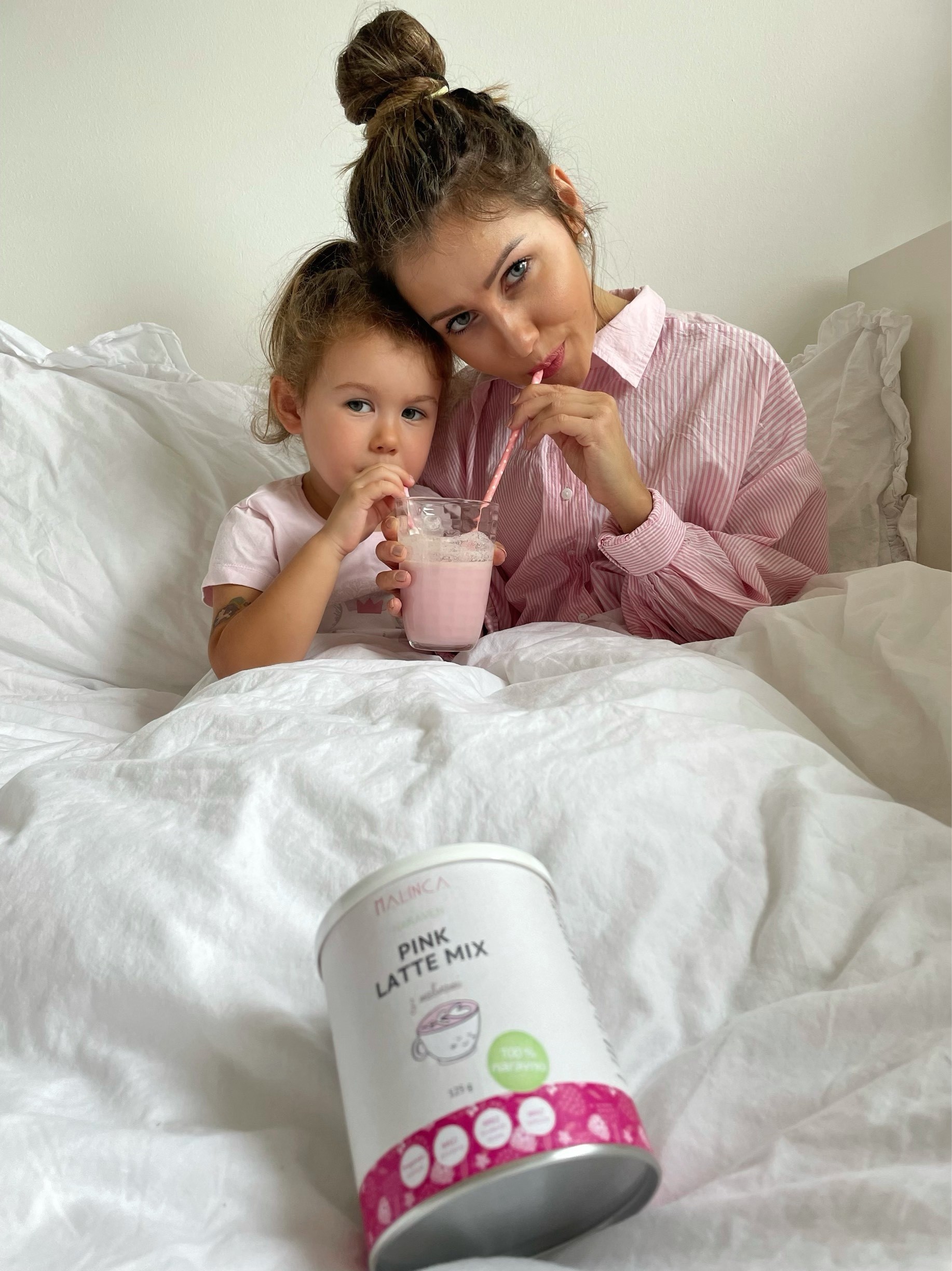 Pink latte mix