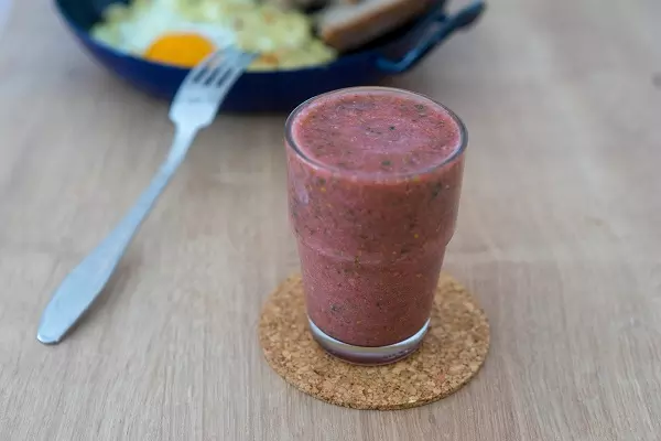 Ohrovtov in malinin smoothie 