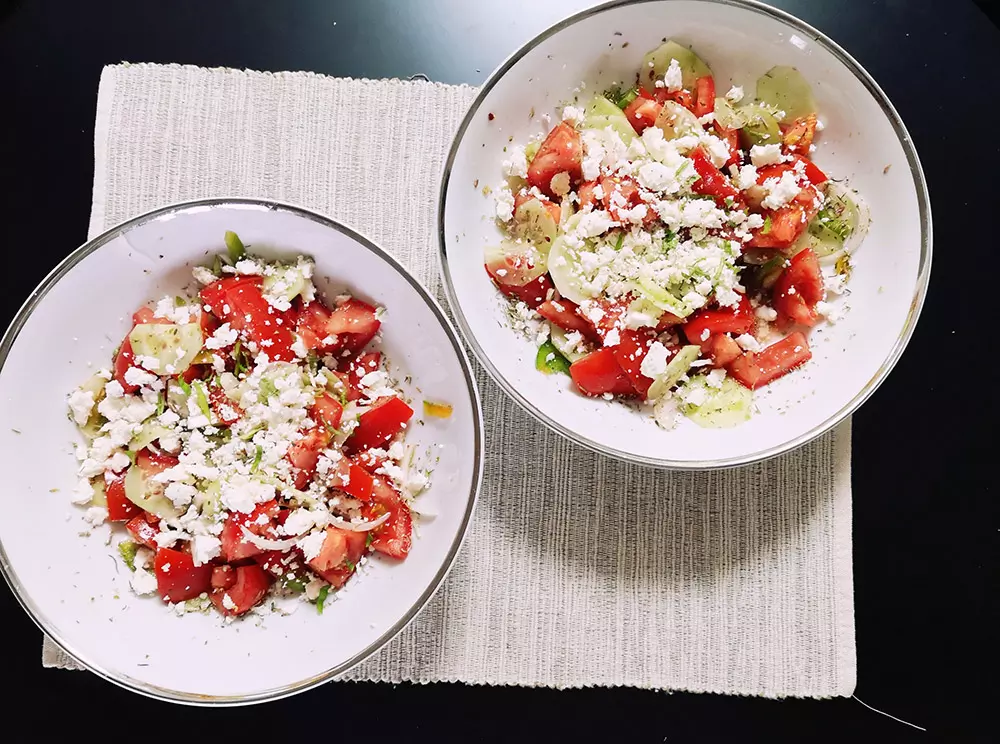 Bulgarischer Schopska-Salat | Blog | Malinca.de - Malinca.de