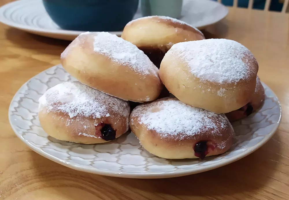 Krapfen aus dem Ofen