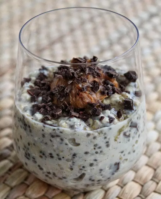 Overnight Oats mit Cookie Geschmack Overnight Oats mit Cookie Geschmack