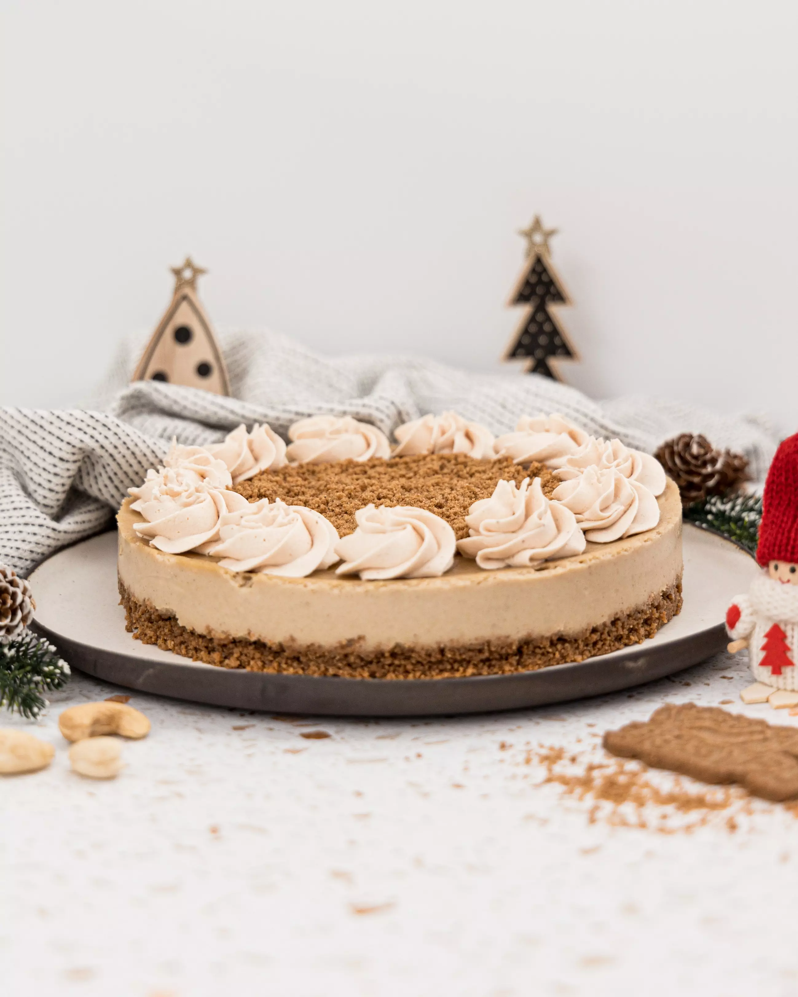 Veganski Speculaas cheesecake Blog Malinca.si