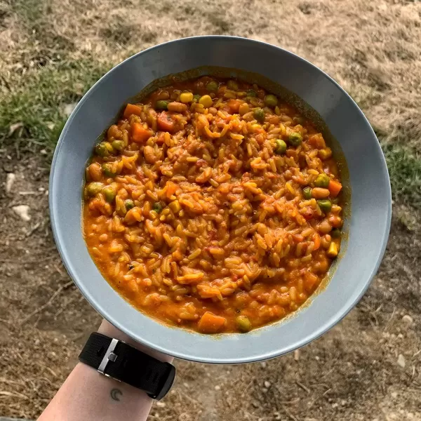 Veganska curry rižota