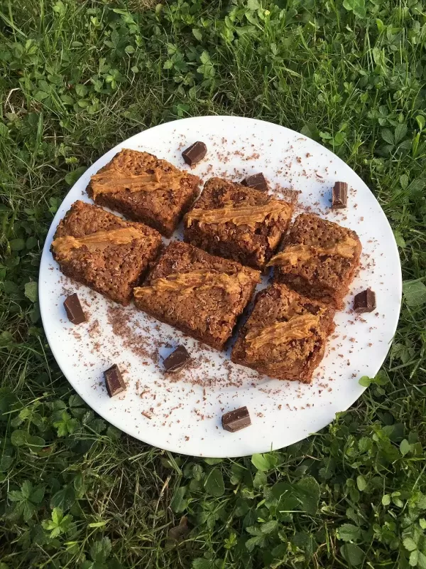 Peanut butter brownies