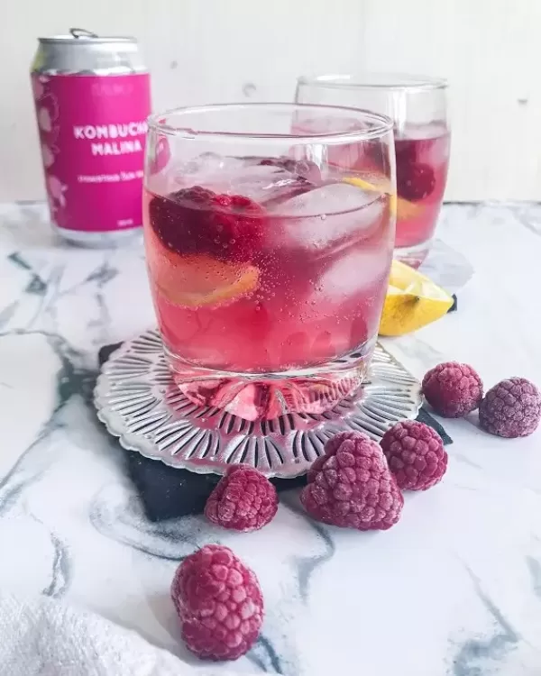 Pink gin recept s kombucho