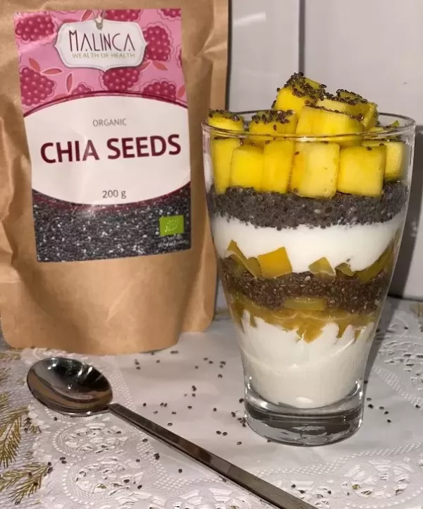 Chia-mango lonček