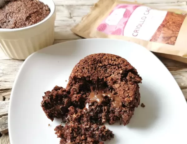 Lava cake z ovsenimi kosmiči 