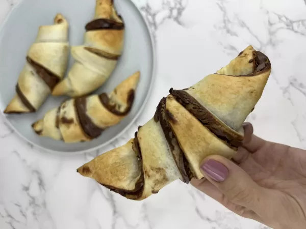 Schoko-Bananen Croissants
