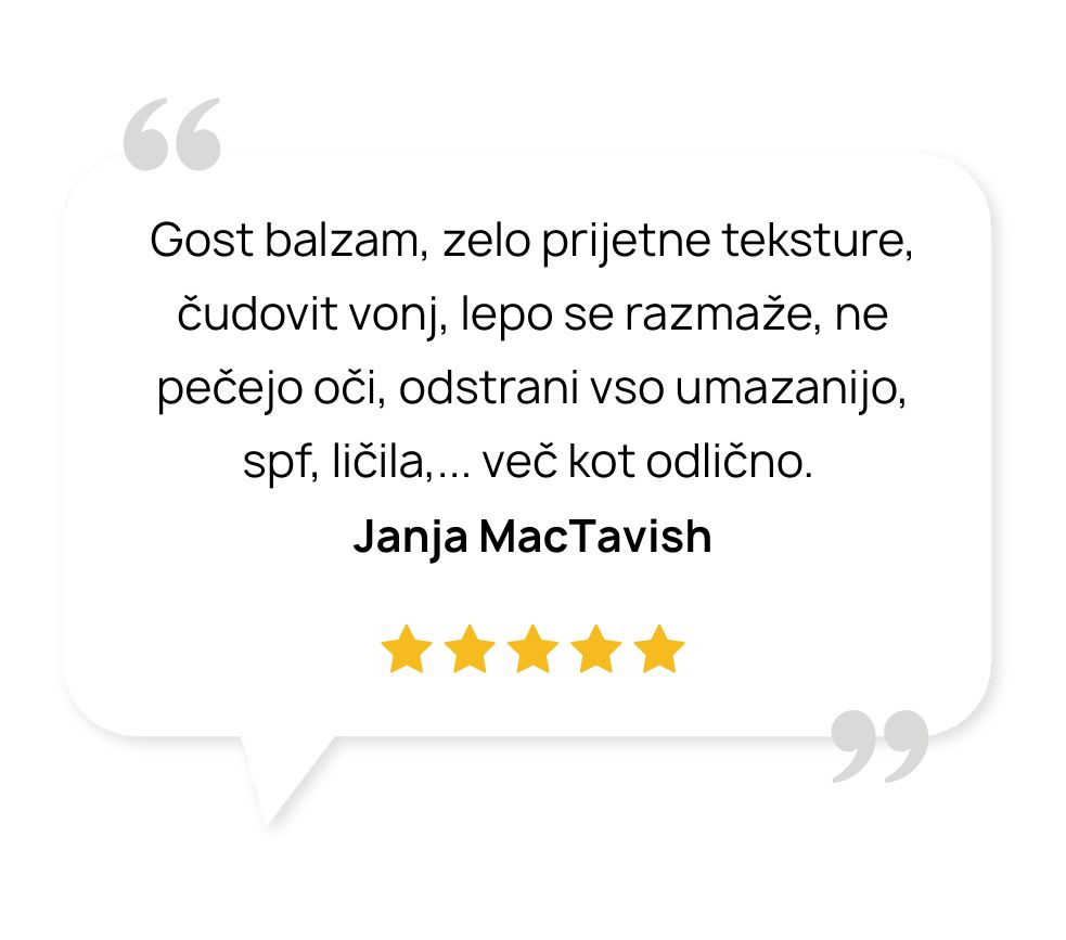 Naravni čistilni balzam za obraz