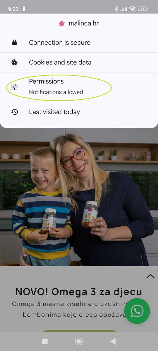 Odjava od kratkih obavijesti android