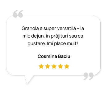Granola de casă cu zmeură