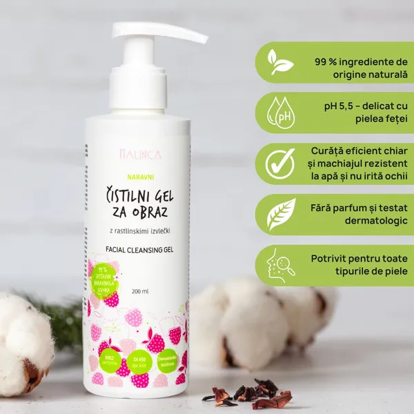 Gel de curățare natural pentru față