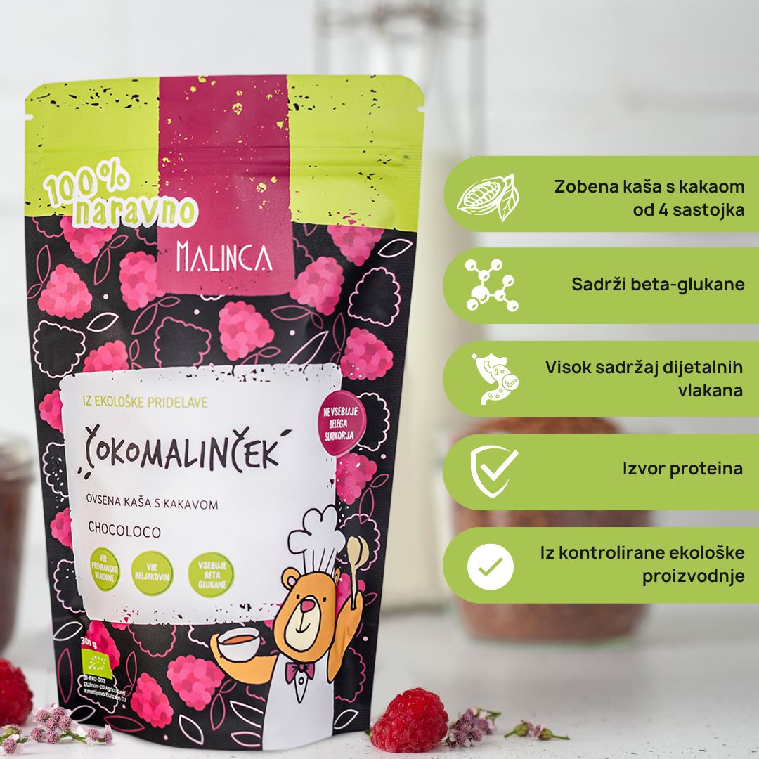 Čokomalinček bio