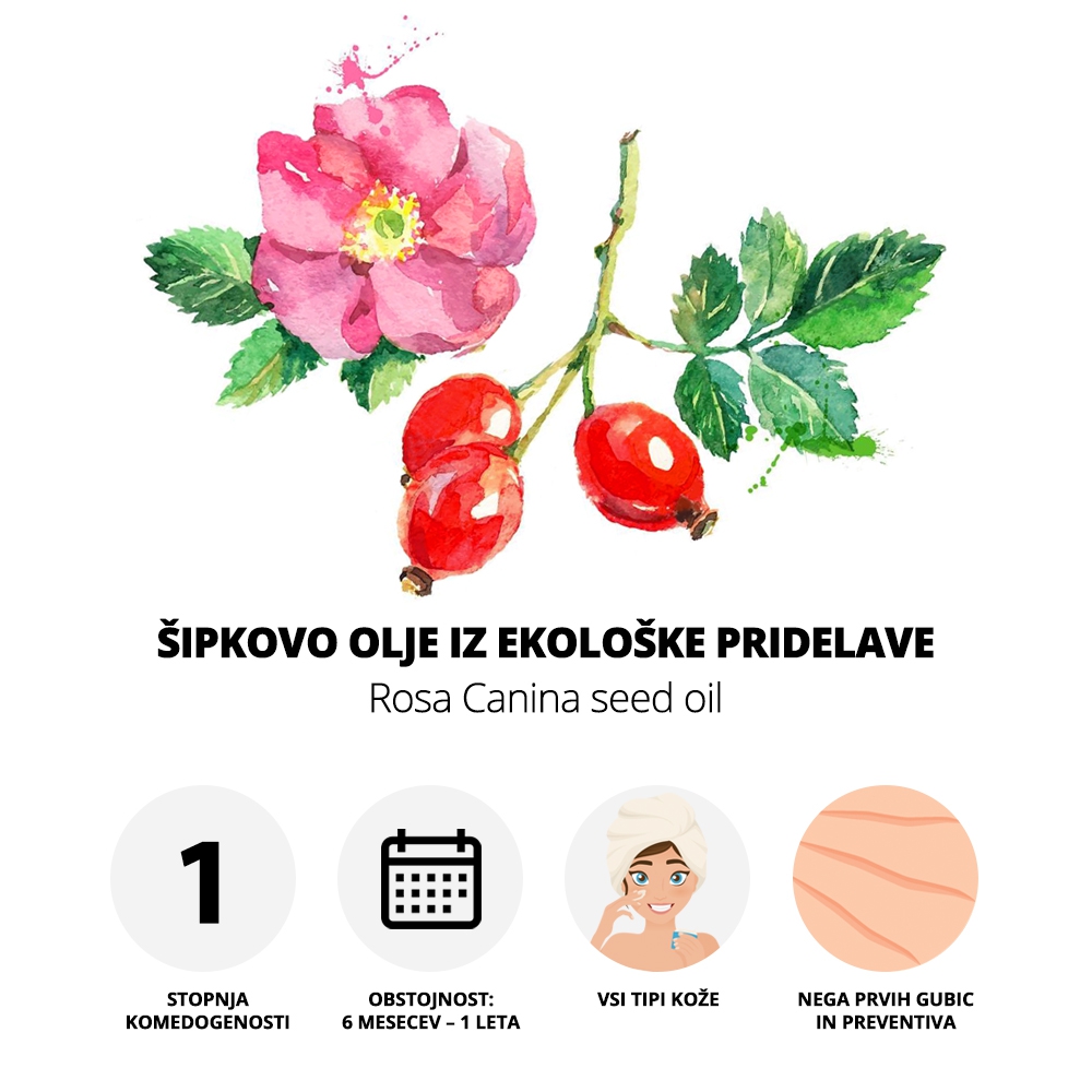 Šipkovo olje iz ekološke pridelave 