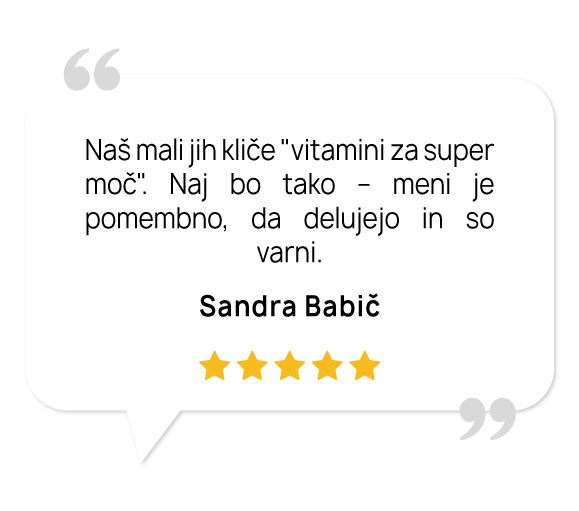 Multivitamini v prahu brez okusa za otroke